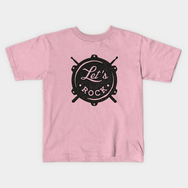 Let's Rock Kids T-Shirt by Dosunets